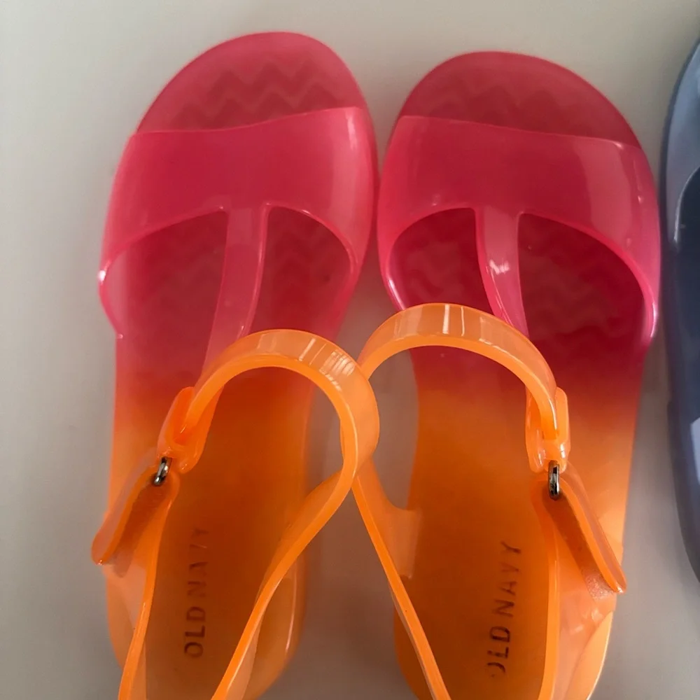 Old Navy Kids Girls Jelly Sandals Bundle Lot Set of Two